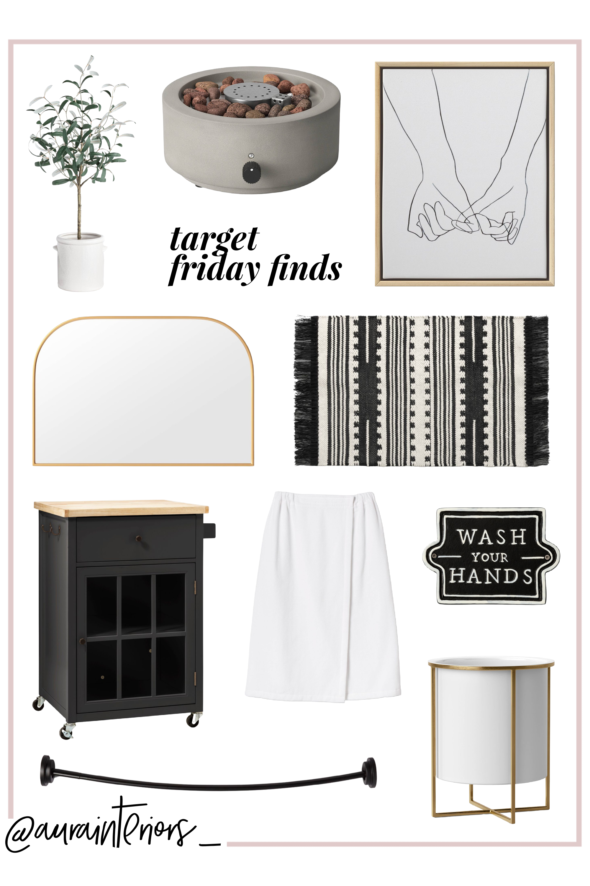 target finds, black white home decor, black white target, Friday finds
