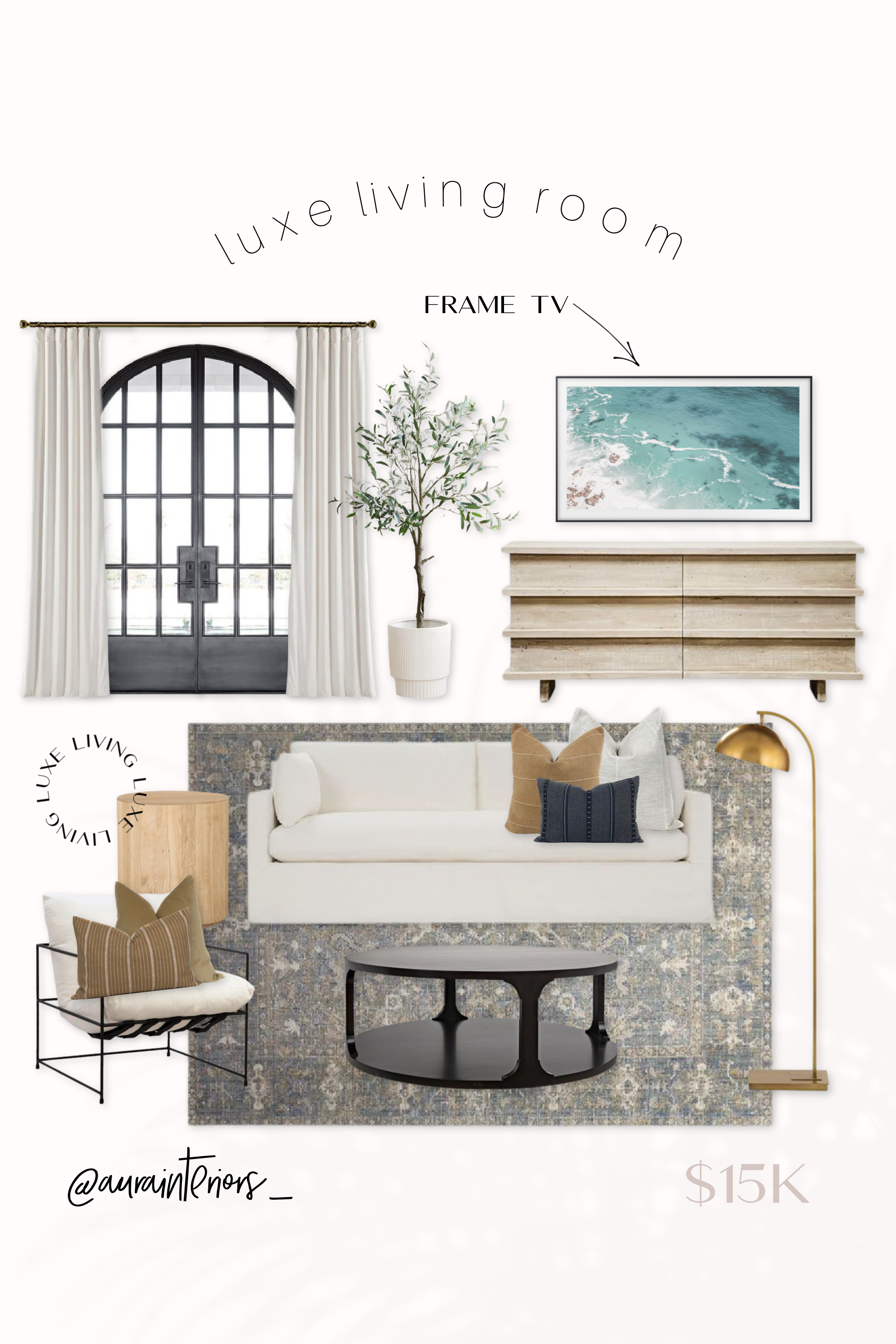 luxe living room, living room design, family room design